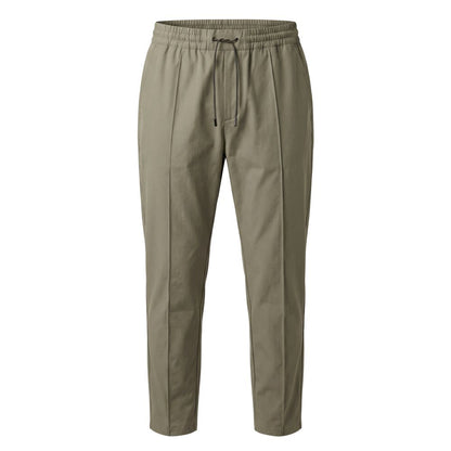 Green Cotton Blend Men's Pants