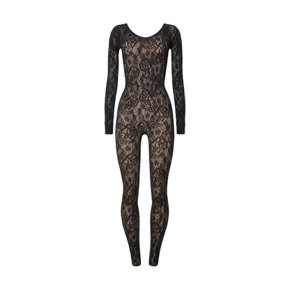 Black Polyamide Jumpsuit