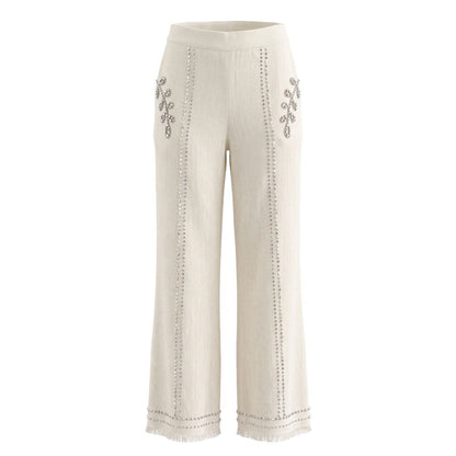 White Cotton Women's Pants