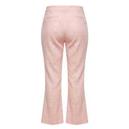 Pink Flax Women Pants