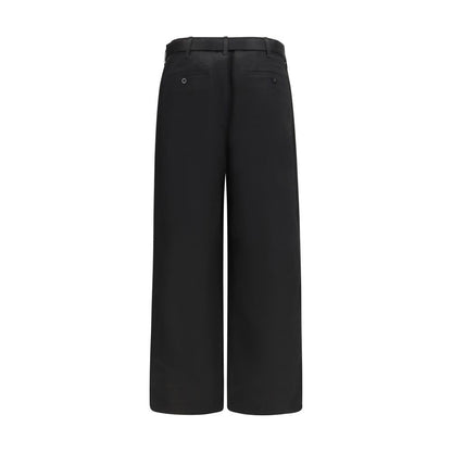 Black Cotton Chino Pants