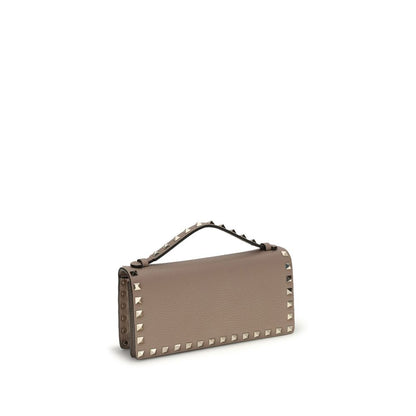 Beige Calf Leather Bos Taurus Wallet