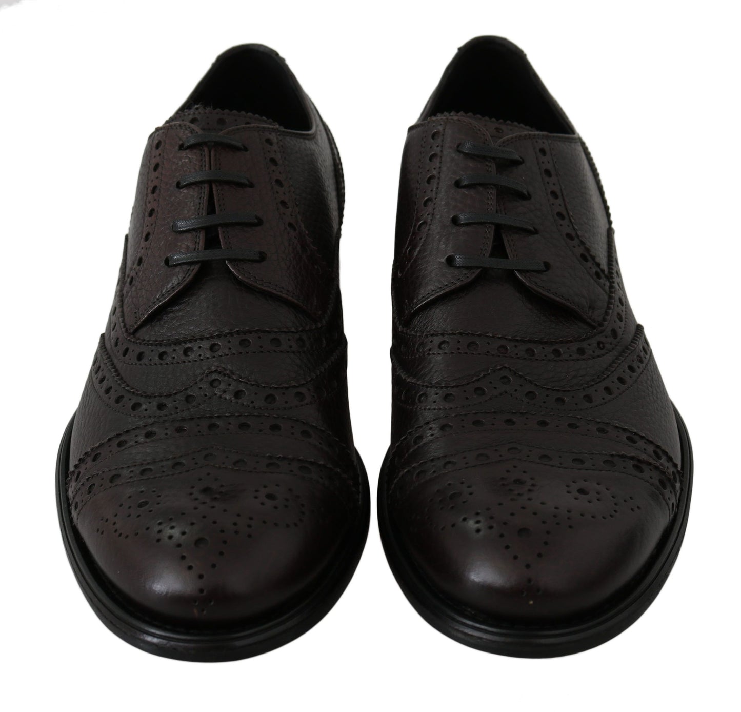 Elegant Mens Leather Derby Dress Shoes