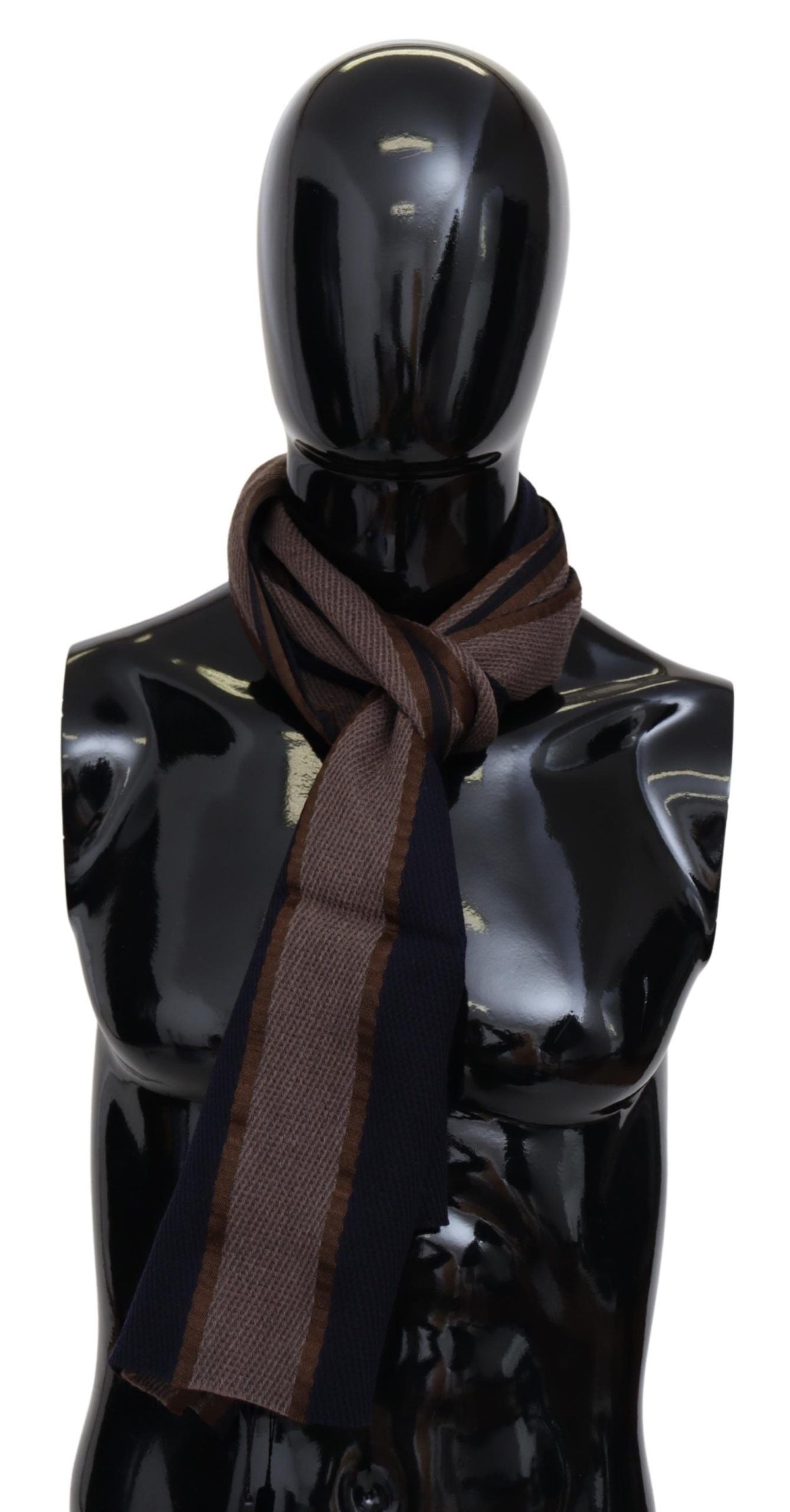 Elegant Striped Wool Scarf