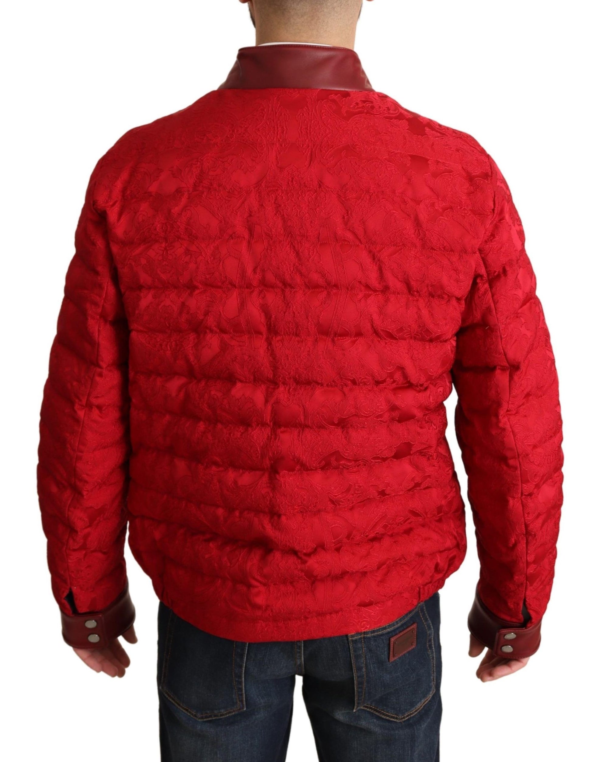 Red and Gold Bomber Designer Jacket