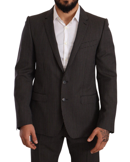 Elegant Gray Martini Woolen Suit Set