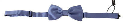 Elegant Purple Silk Bow Tie