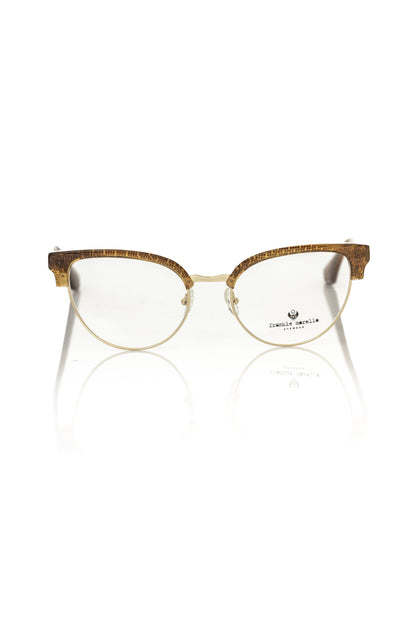 Brown Metallic Fibre Women Frame