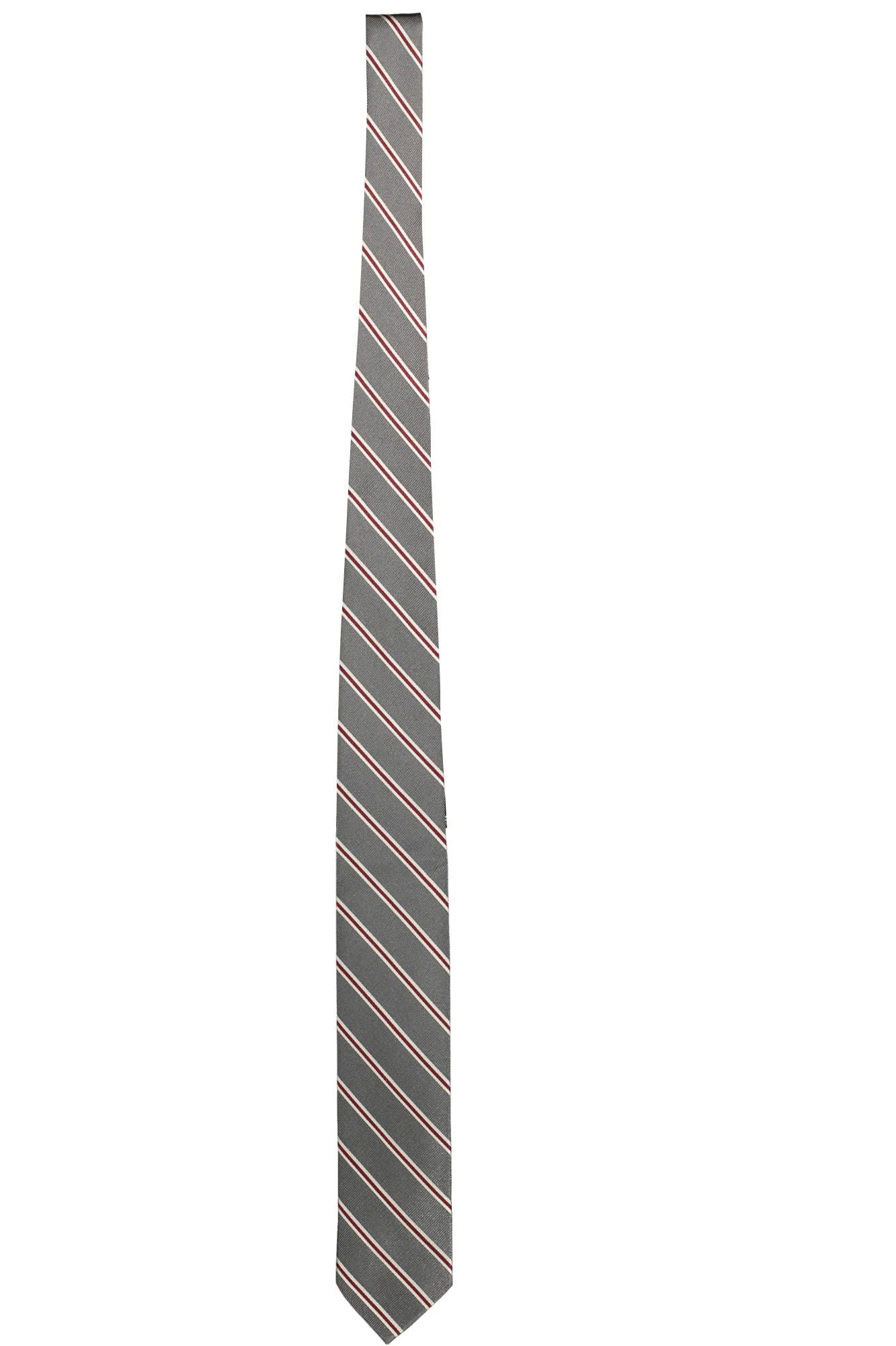 Gray Silk Men Tie