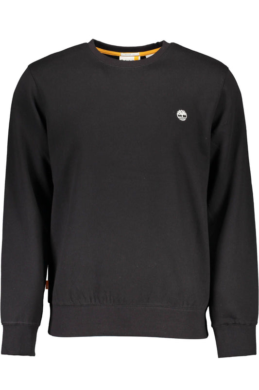 Black Cotton Men Sweater