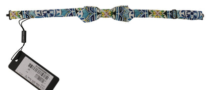 Majolica Print Silk Bow Tie