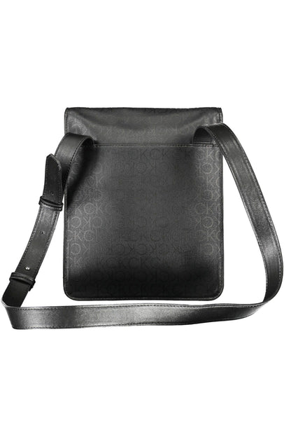 Black Polyester Men Shoulder Bag