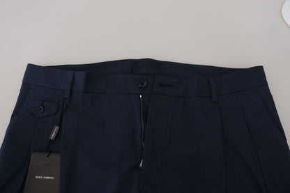 Chic Slim Fit Chinos in Blue