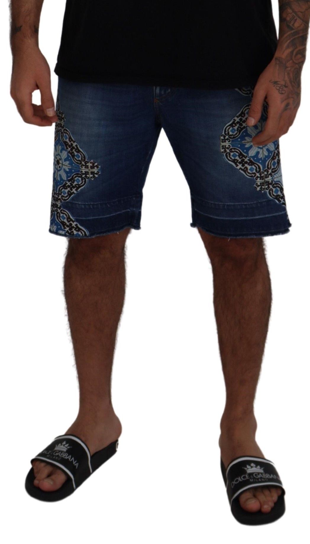 Elegant Slim Fit Denim Shorts