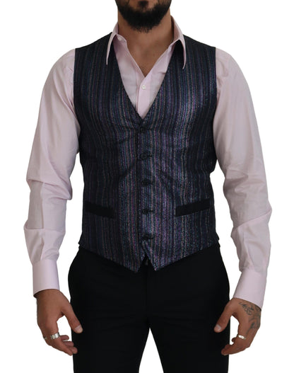 Multicolor Formal Dress Vest Luxury Blend