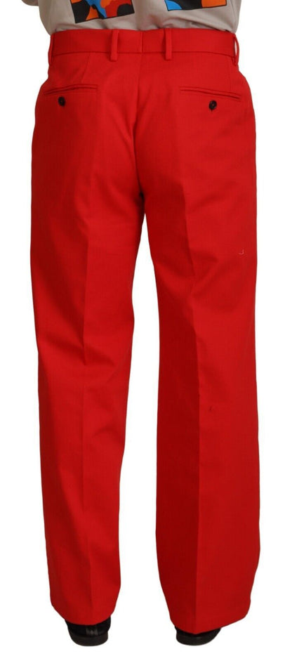 Stunning Red Mainline Cotton Pants