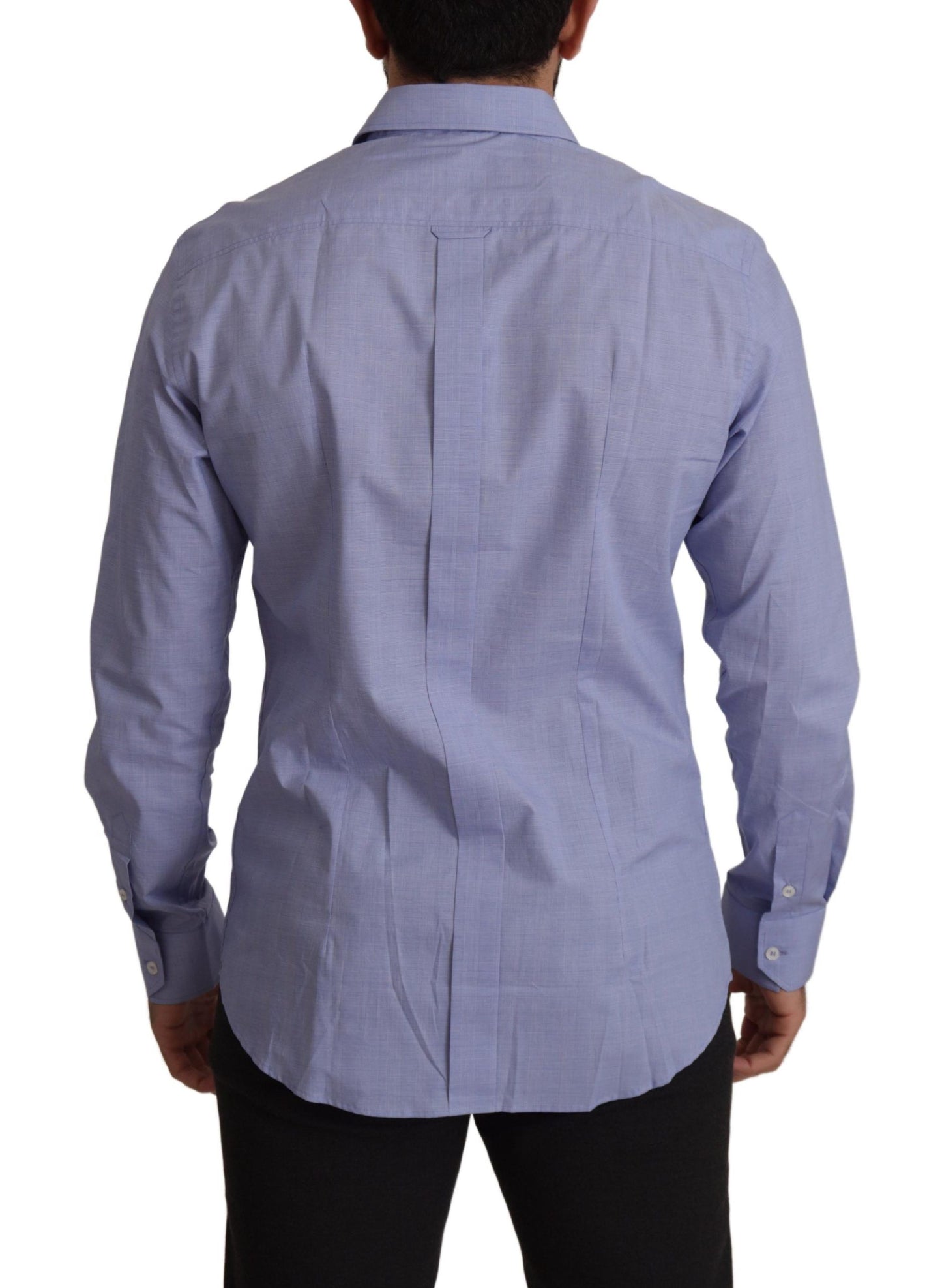 Stunning Sky-Blue Cotton Shirt