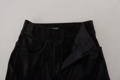Black Washed Cotton Skinny Denim Jeans