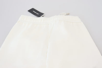 White DG Logo Sweatpants Pants