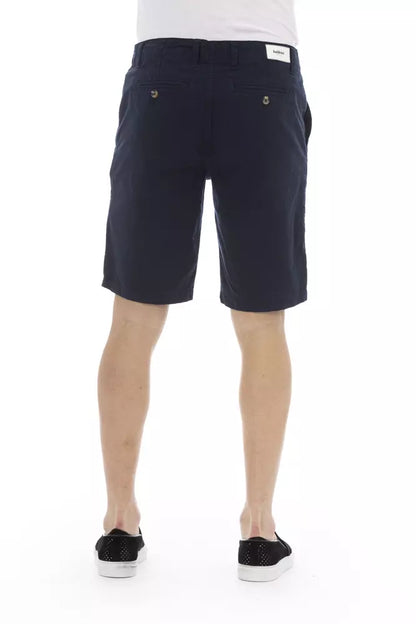 Blue Cotton Men Bermuda Short