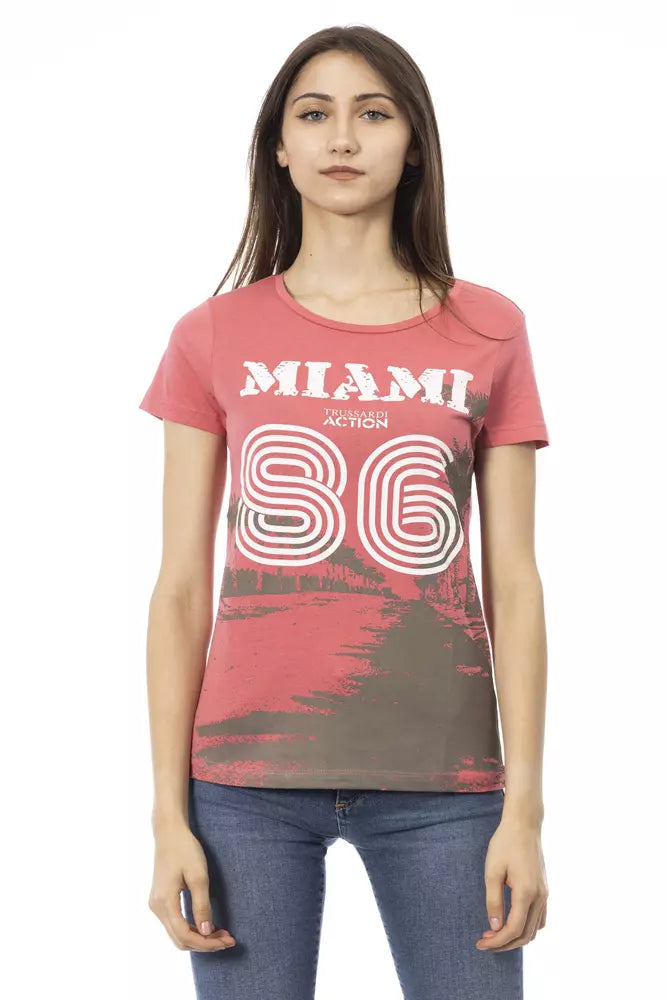 Multicolor Cotton Women T-Shirt