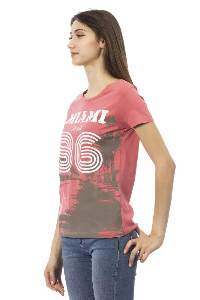 Multicolor Cotton Women T-Shirt