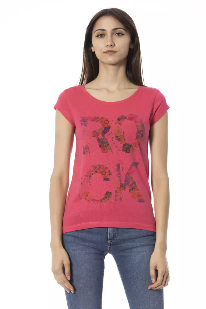 Multicolor Cotton Women T-Shirt