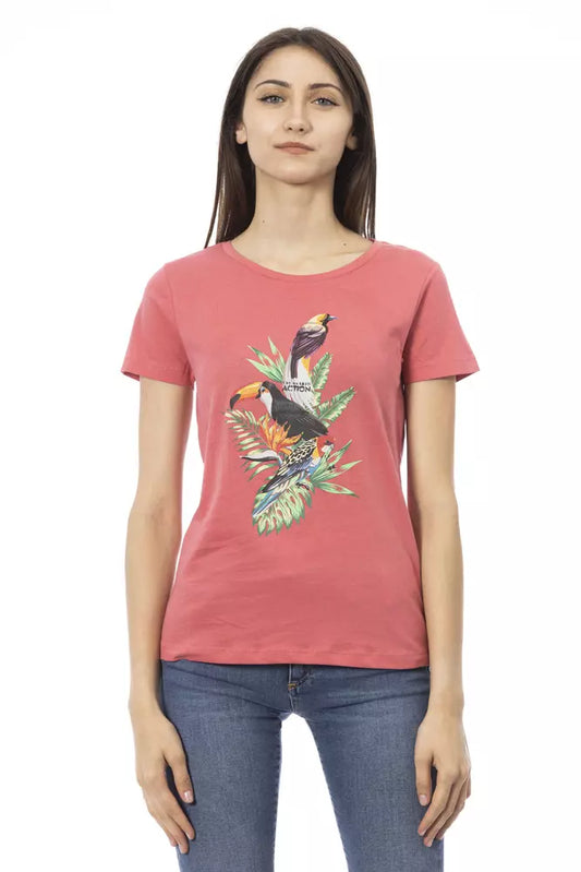 Multicolor Cotton Women T-Shirt