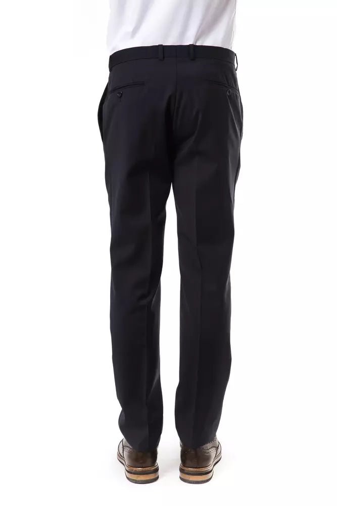 Gray Wool Men Pants