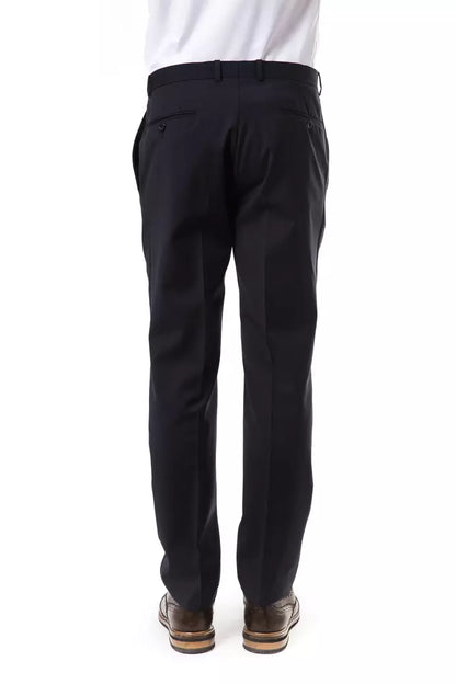 Gray Wool Men Pants