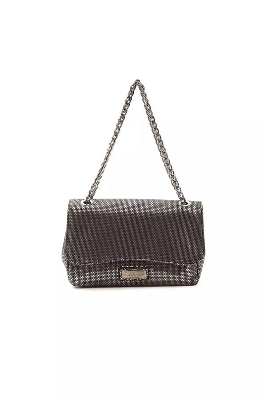 Gray Leather Women Crossbody