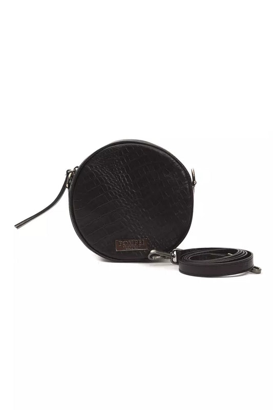 Black Leather Women Crossbody Bag