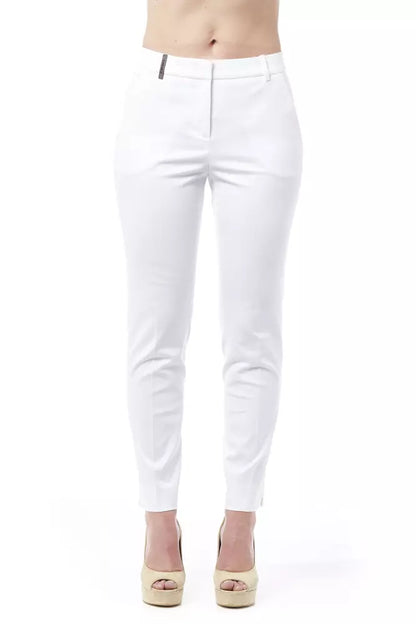 White Cotton Jeans & Pants