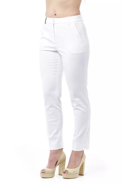White Cotton Jeans & Pants