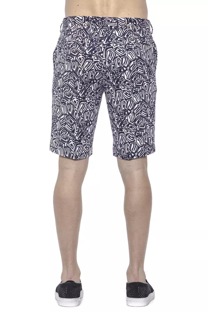 Blue Cotton Men's Bermuda Short