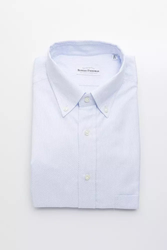 Light Blue Cotton Men Shirt