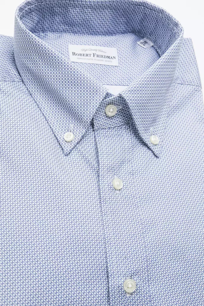 Light Blue Cotton Men Shirt