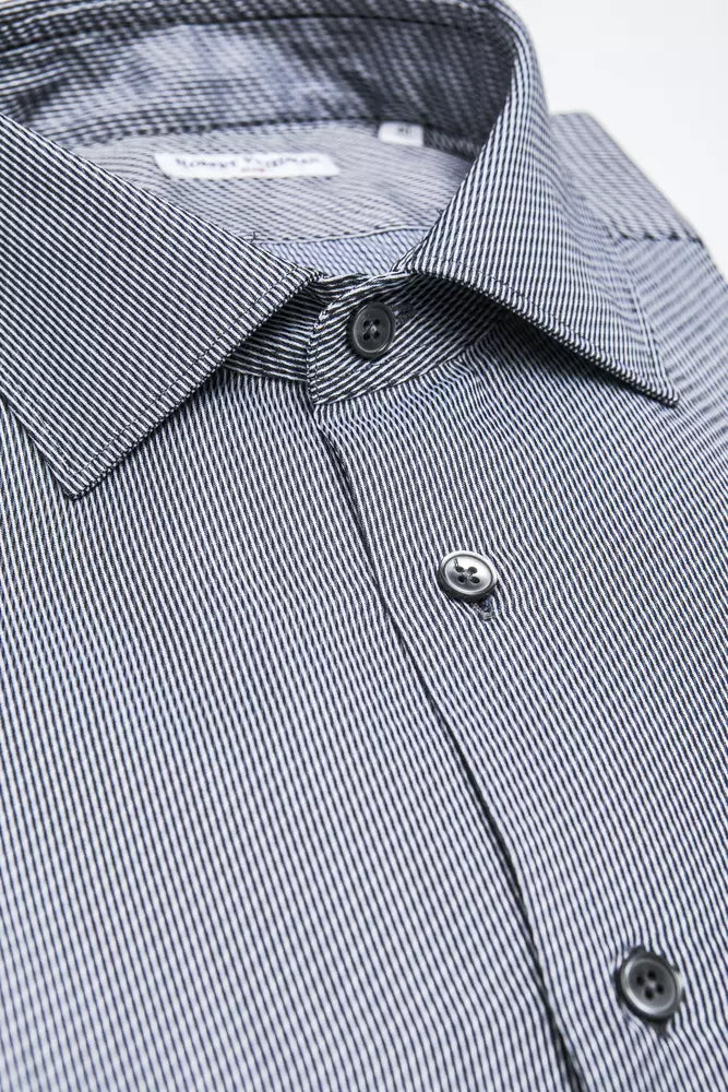 Blue Cotton Men's Shirt