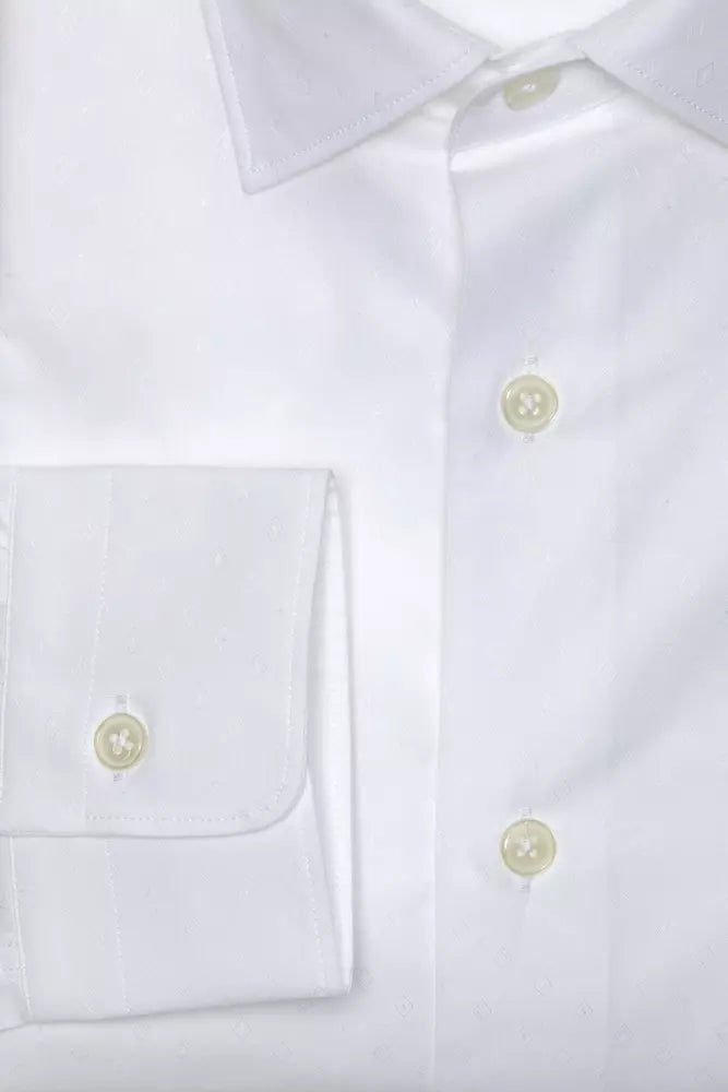 White Cotton Men's Shirt