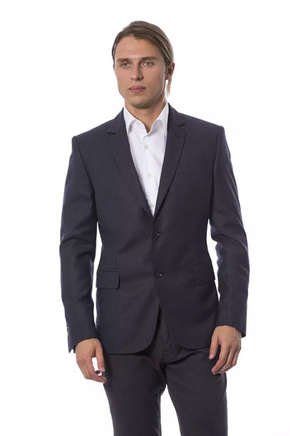Blue Virgin Wool Blazer