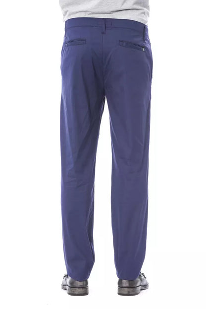 Blue Cotton Men's Chino Pant