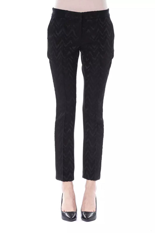 Black Marabou Women Pants