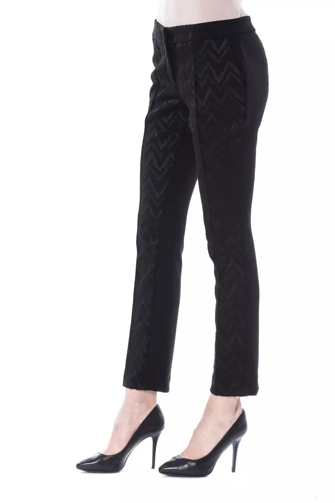 Black Marabou Women Pants