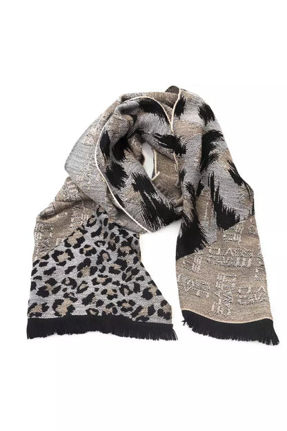 Beige Wool Men Scarf