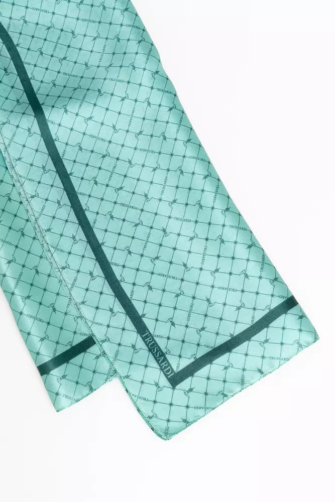 Light Blue Silk Scarf