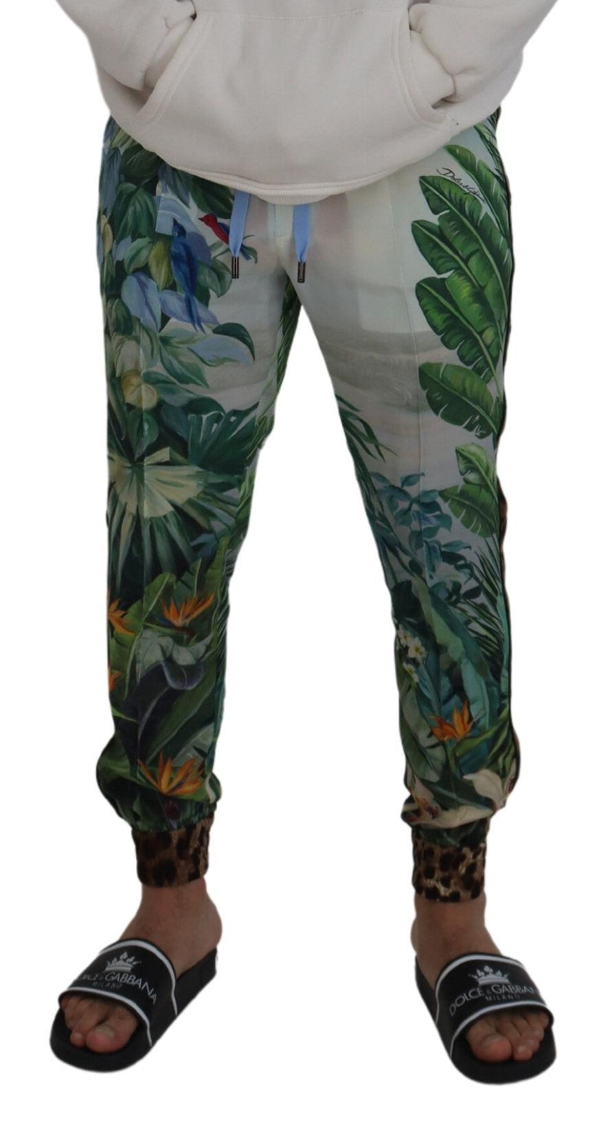 Multicolor Silk Statement Pants