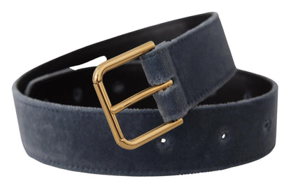 Elegant Navy Velvet Designer Belt