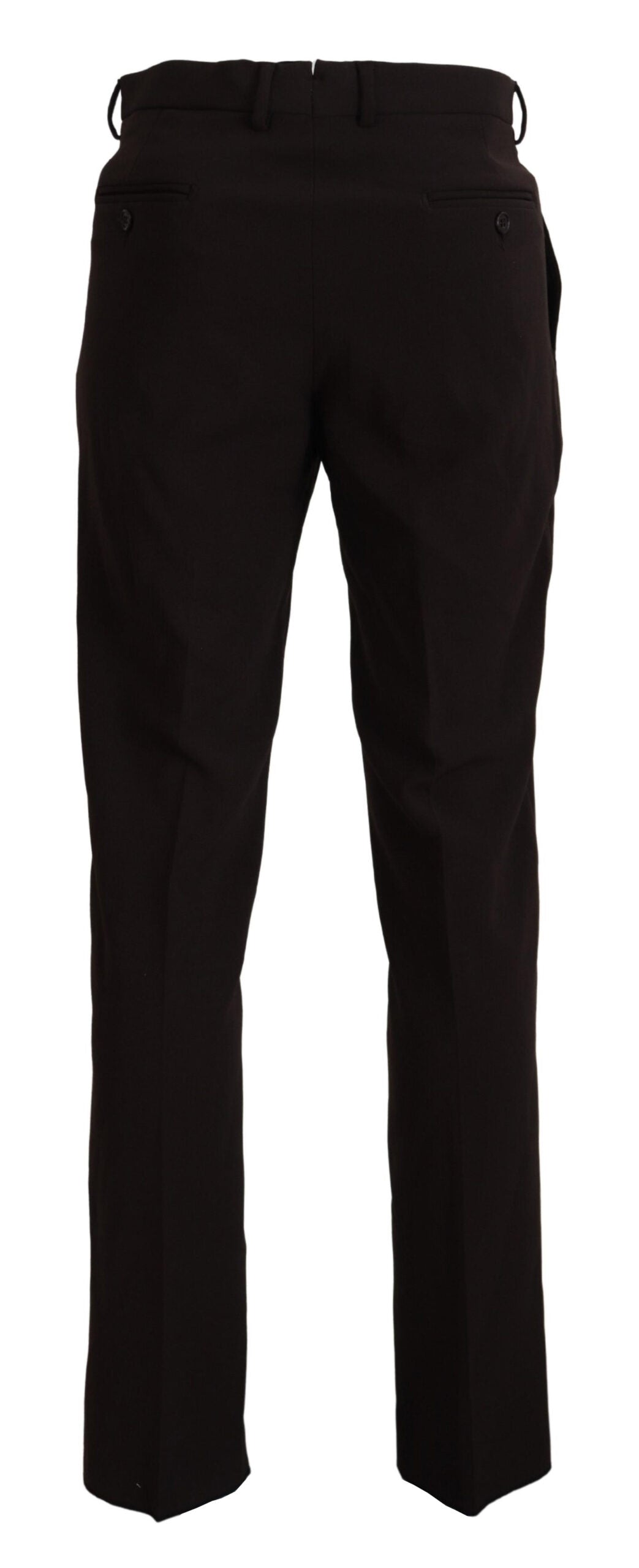 Brown Straight Fit Formal Men Pants