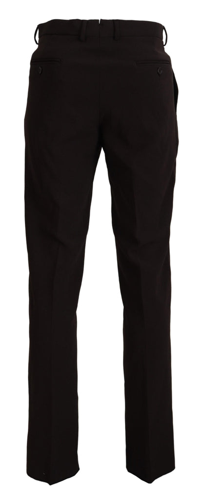 Brown Straight Fit Formal Men Pants