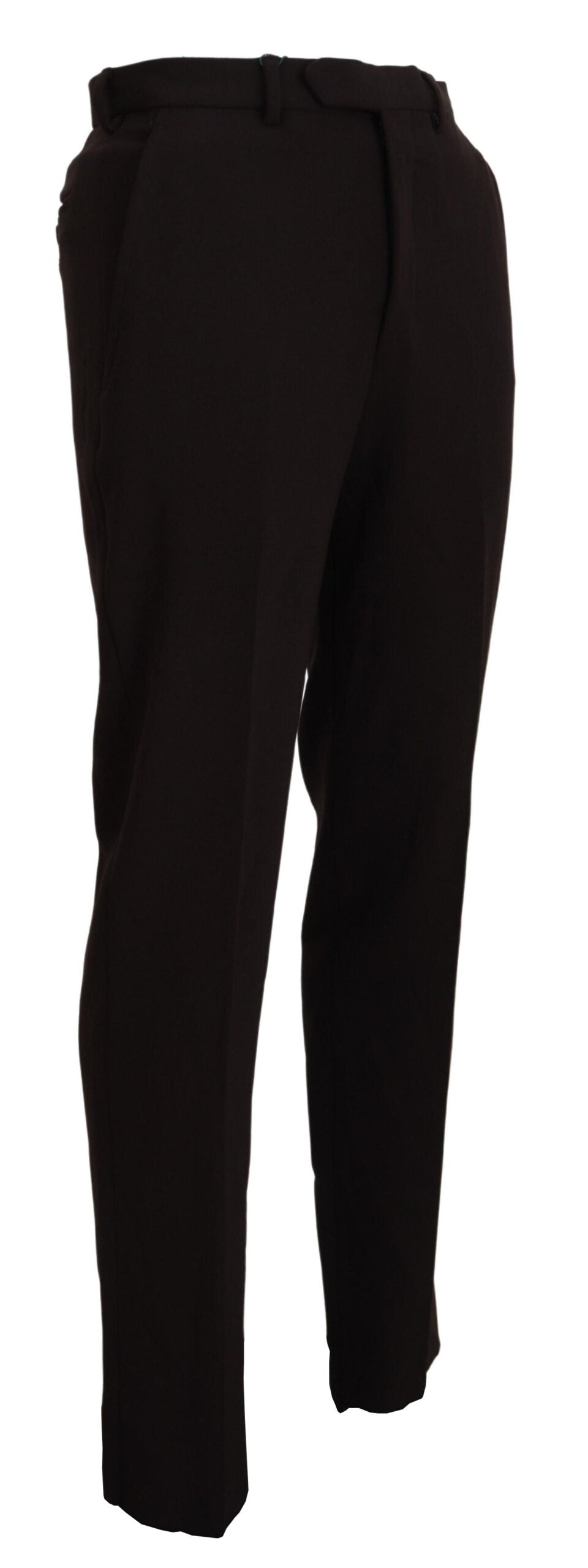 Brown Straight Fit Formal Men Pants